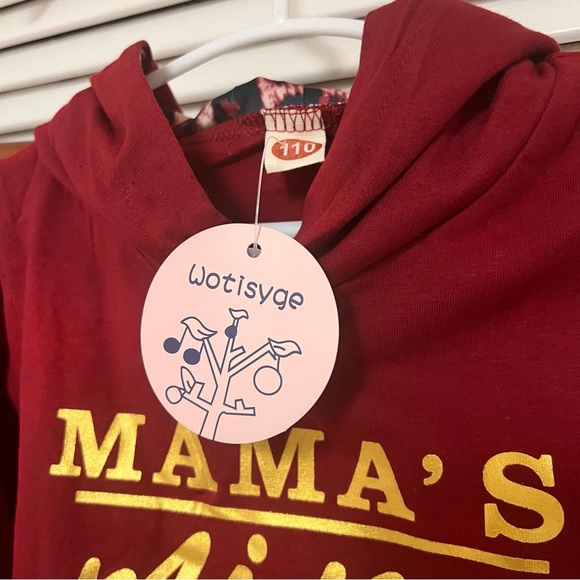 Mama’s Mini two-piece jogger, leopard side with headband size 4-5 Nice n… - Picture 9 of 10